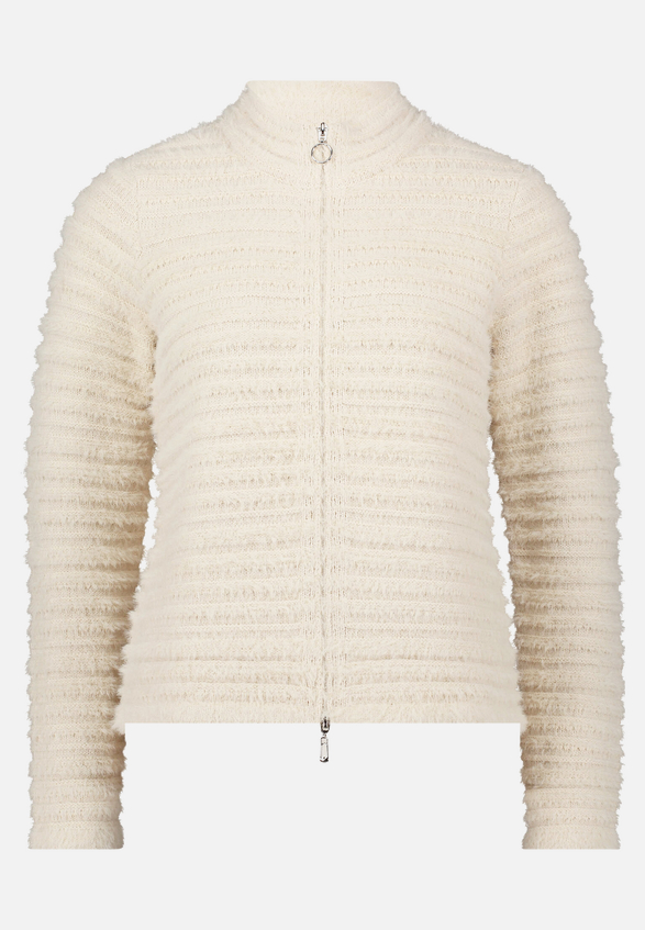 Grobstrickjacke mit Struktur / Vorderseite