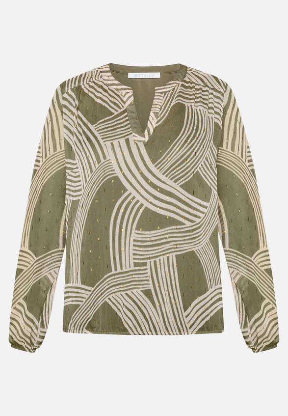 Schlupfbluse mit Print / Vorderseite