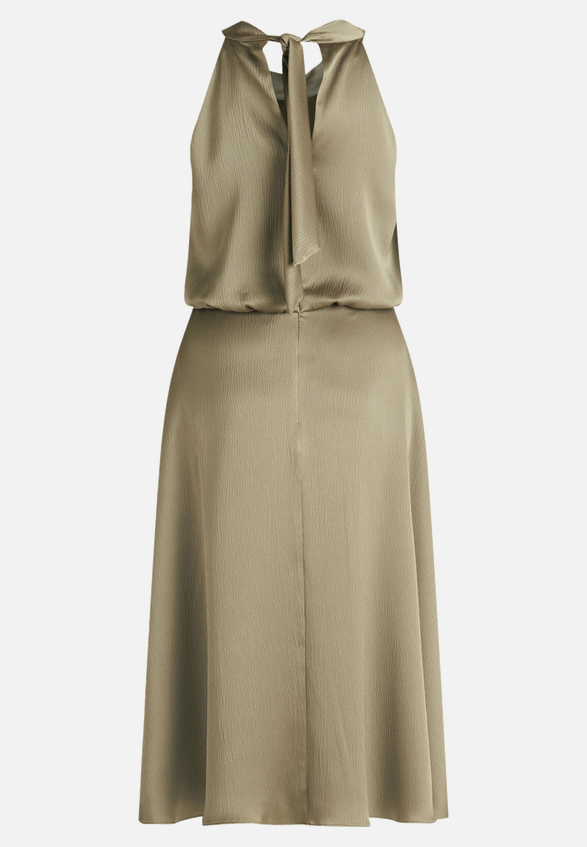 Cocktailkleid mit Stehkragen / Rückseite