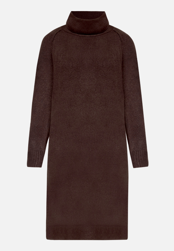 Strickkleid mit Turtle Neck / Vorderseite
