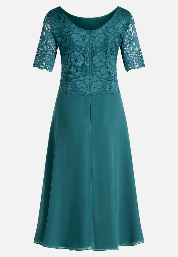 Cocktailkleid mit Spitze / Rückseite