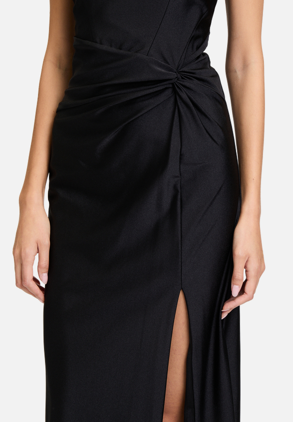 Abendkleid mit Raffung / Detailbild