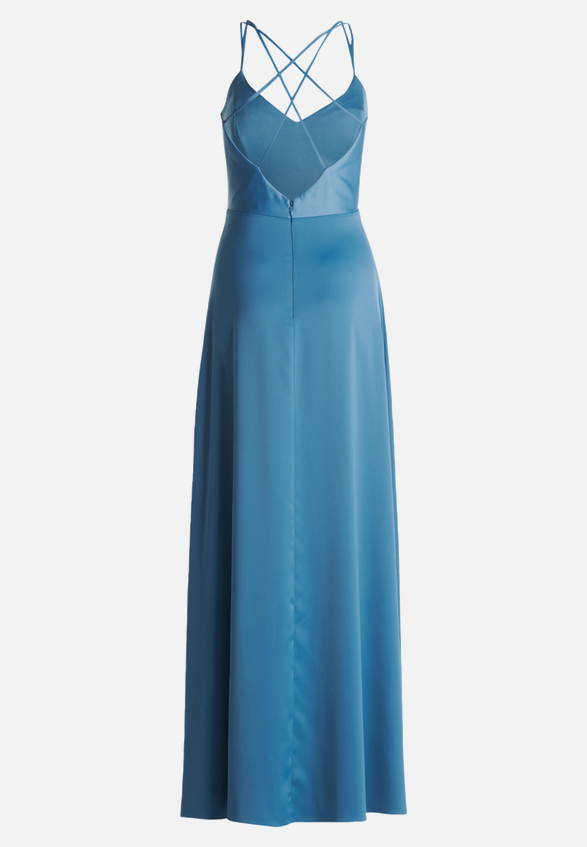 Abendkleid mit V-Ausschnitt / Rückseite