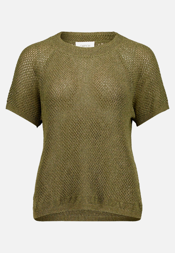 Strickpullover mit Rundhalsausschnitt / Vorderseite