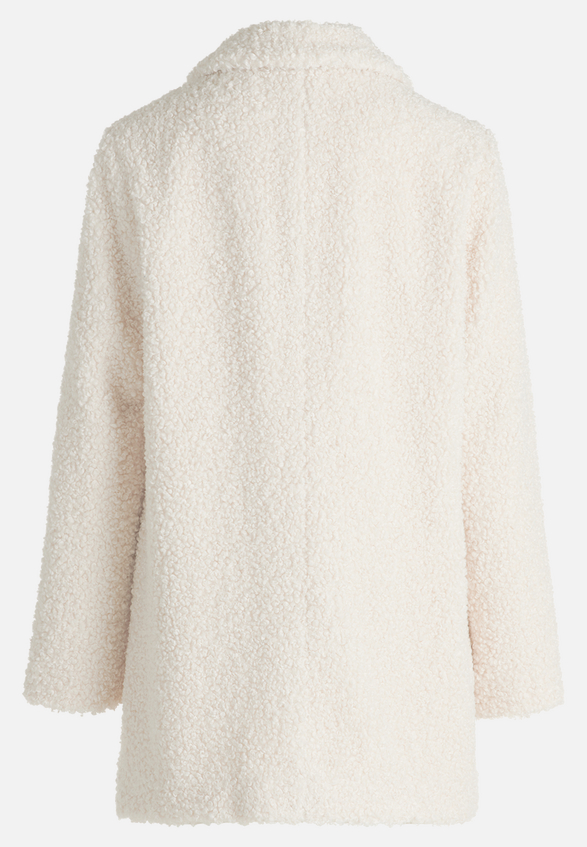 Plüschjacke mit Reverskragen / Rückseite