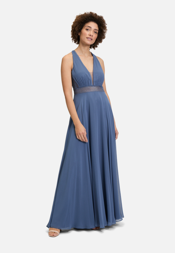 Abendkleid mit Spitze / Modellfoto Vorderseite