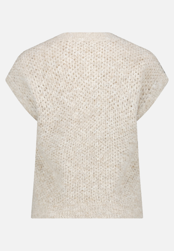 Strickpullunder mit V-Ausschnitt / Rückseite