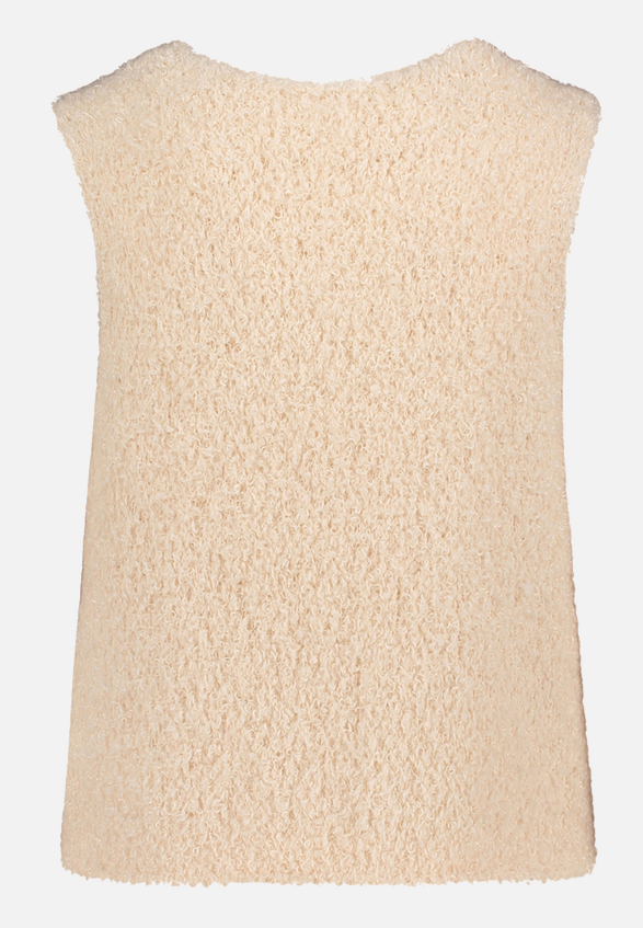 Strickweste mit Rundhalsausschnitt / Rückseite
