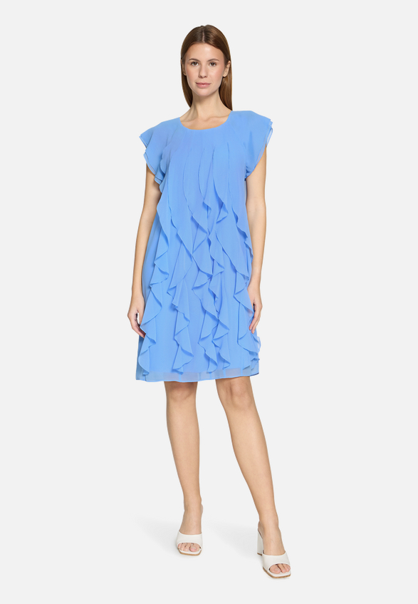 Cocktailkleid mit Volant / Modellfoto Vorderseite