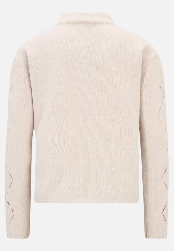 Strickpullover mit Schmucksteinen / Rückseite