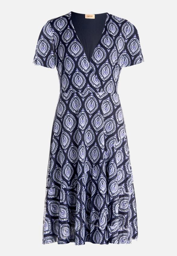 Volantkleid mit Rüschen / Vorderseite