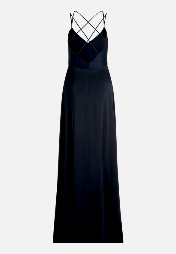 Abendkleid mit V-Ausschnitt / Rückseite