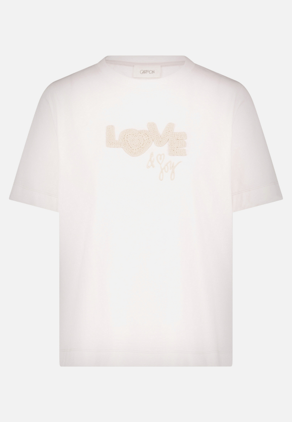 Baumwollshirt mit Rundhalsausschnitt / Vorderseite