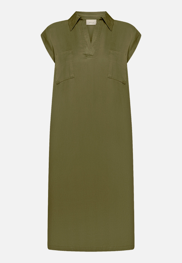 Casual-Kleid mit Kragen / Vorderseite