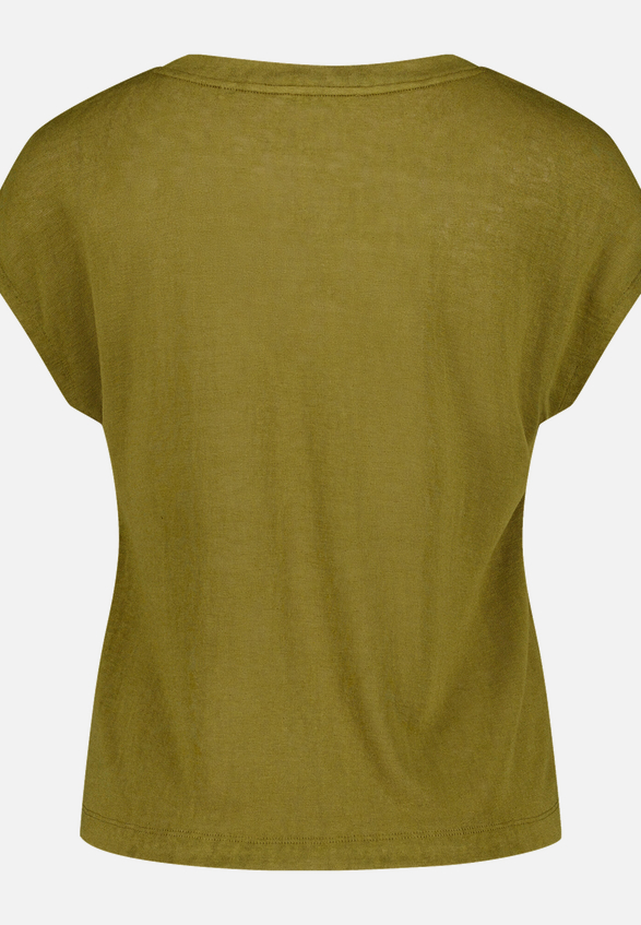 Basic-T-Shirt  mit V-Ausschnitt / Rückseite