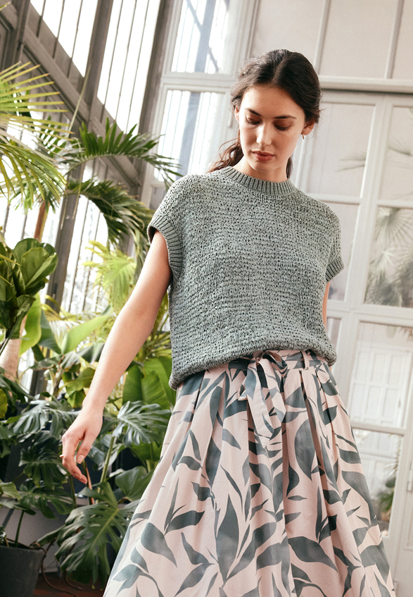 Strickpullover mit Rundhalsausschnitt / Imagebild