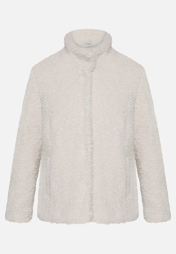 Plüschjacke mit Stehkragen / Vorderseite