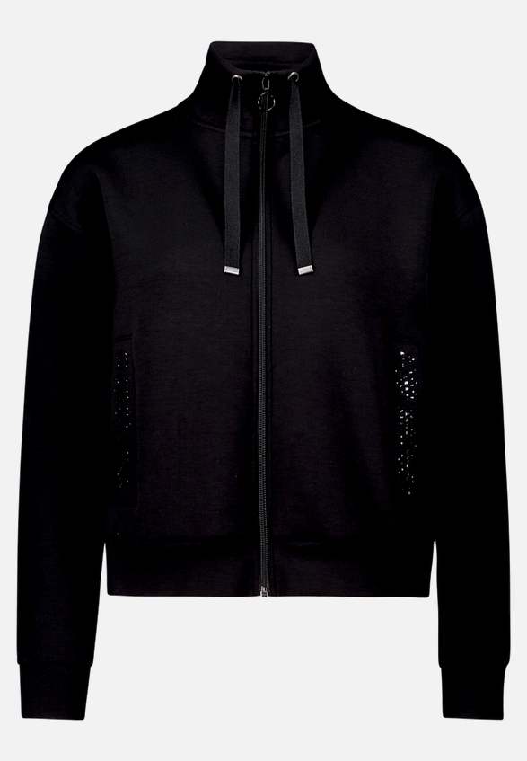 Shirtjacke mit Rippenstruktur / Vorderseite