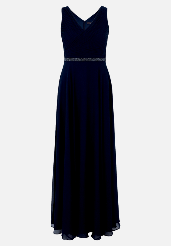Abendkleid mit Plissee / Vorderseite