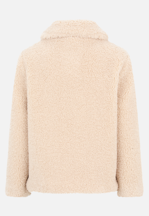 Plüschjacke mit Kragen / Rückseite