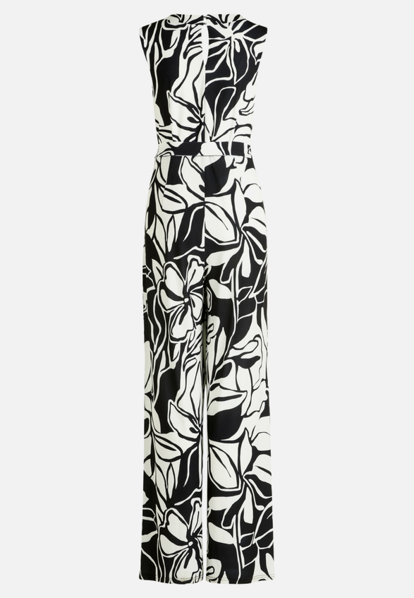 Jumpsuit mit Bindegürtel / Rückseite