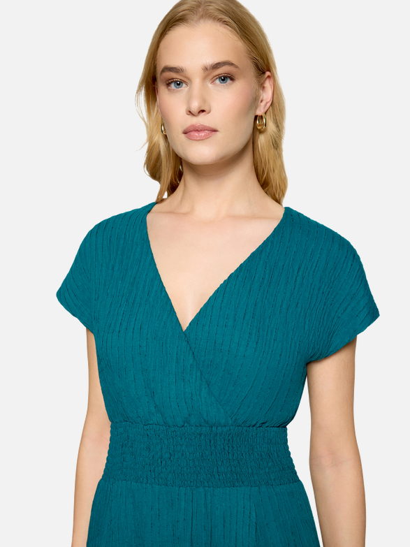 Maxikleid mit geraffter Taille  / Detailbild