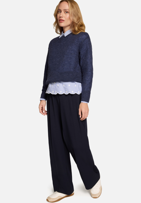 Hose mit Bindeband  32 Inch / Modellfoto Vorderseite (Outfit)