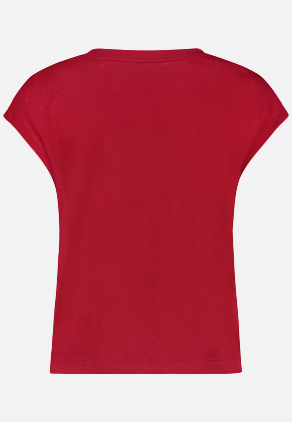 Basic-T-Shirt  mit V-Ausschnitt / Rückseite