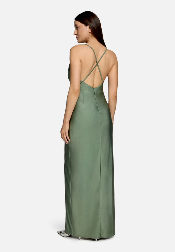 Abendkleid figurbetont / Modellfoto Rückseite