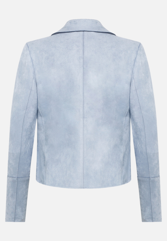 Blazer-Jacke mit offenem Saum / Rückseite