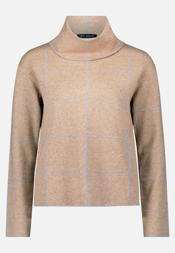 Strickpullover mit Lurexfaden / Vorderseite