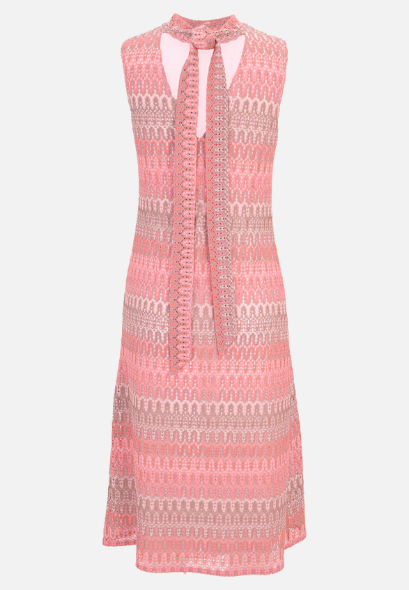 Midikleid mit Stehkragen / Rückseite