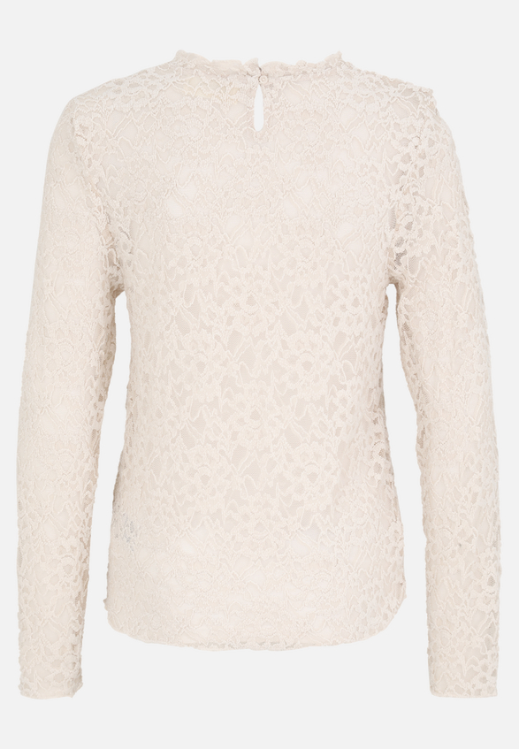 Langarm-Shirt mit Kragen / Rückseite