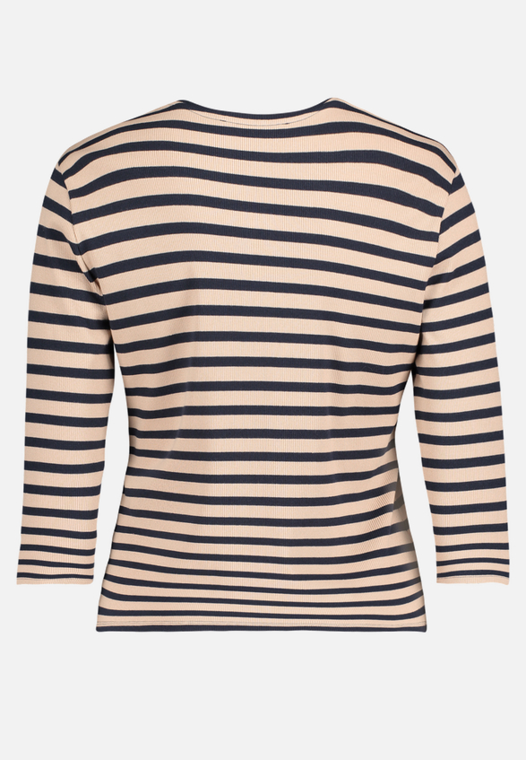 Shirtjacke mit Rippenstruktur / Rückseite