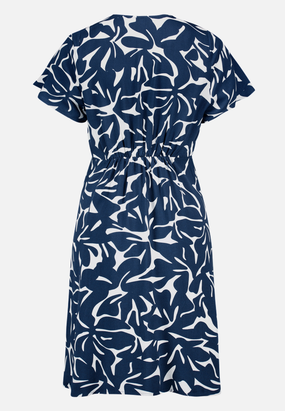 Minikleid  mit Blumenmuster  / Rückseite