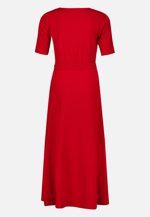 Jerseykleid mit Gürtel / Rückseite