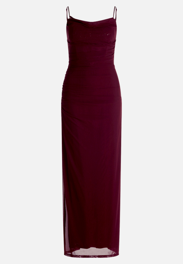 Abendkleid mit Spitzeneinsatz / Vorderseite