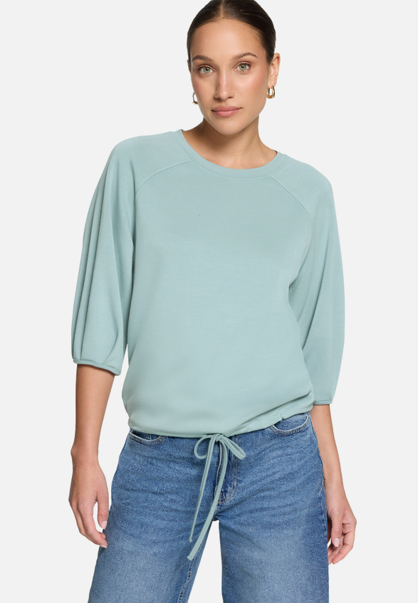 Sweatshirt  mit Tunnelzug  / Modellfoto Vorderseite