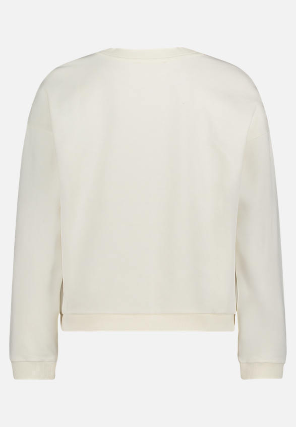 Sweatshirt mit Rippbündchen / Rückseite
