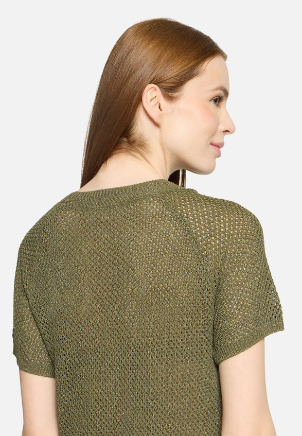Strickpullover mit Rundhalsausschnitt / Detailbild