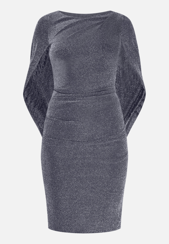 Cocktailkleid im Glitzer-Look / Vorderseite