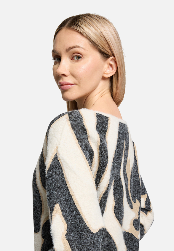 Strickpullover mit Rippbündchen / Detailbild