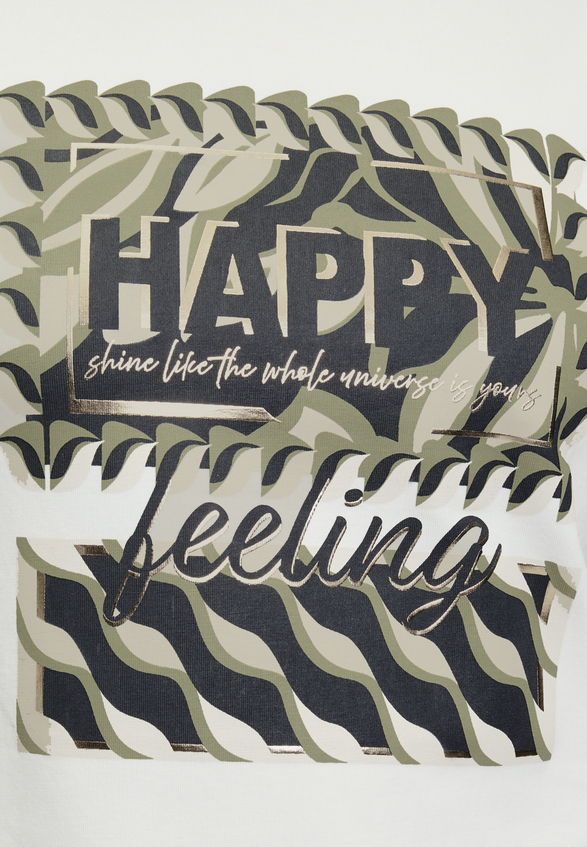 Basic Shirt mit Placement / Detailbild