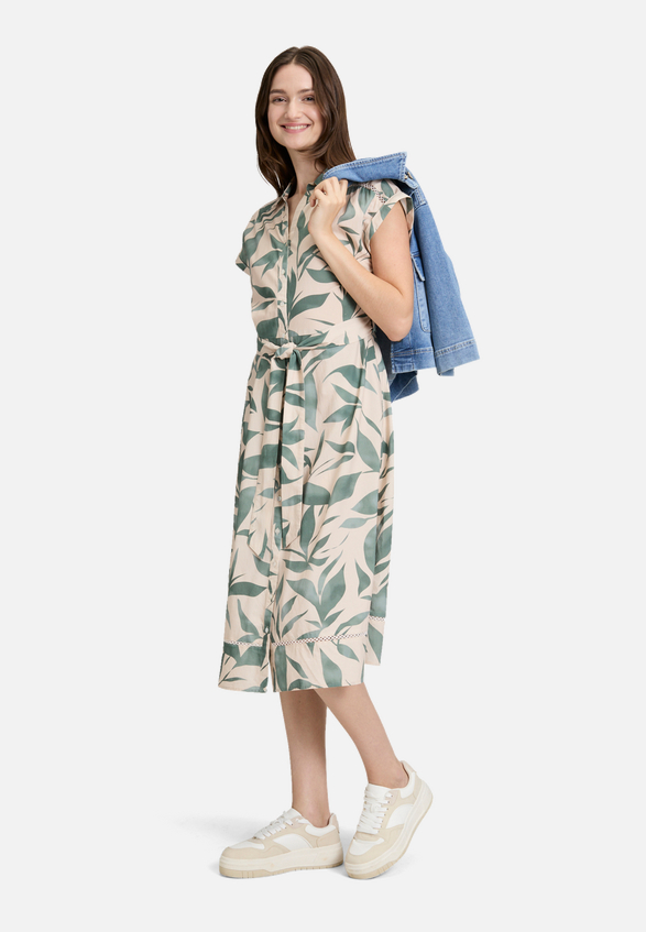 Hemdblusenkleid mit Print / Detailbild