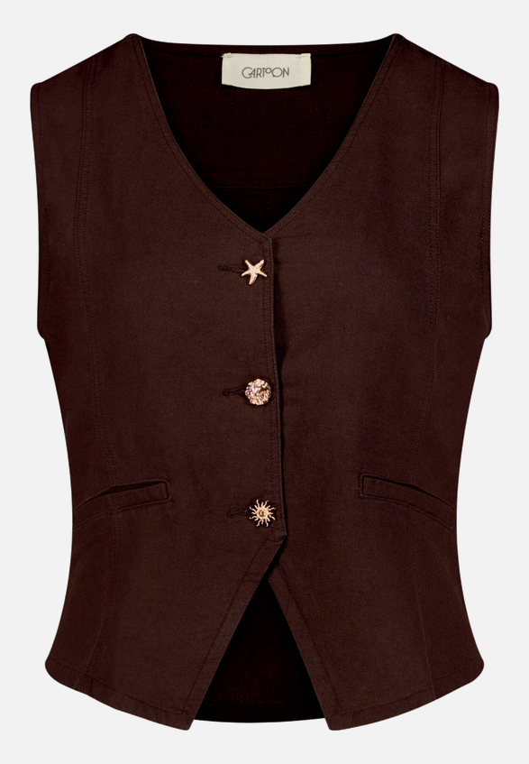 Sommerweste mit Knöpfen / Vorderseite