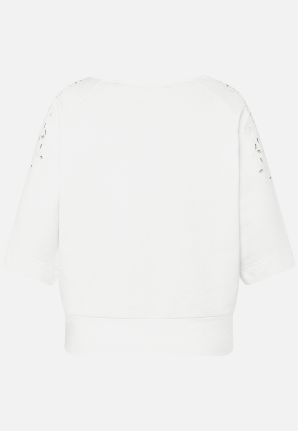Sweatshirt  mit Lochmuster / Rückseite