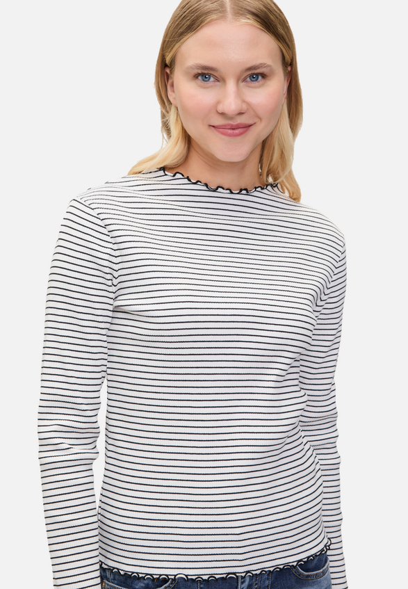 Langarm-Shirt mit Kragen / Detailbild