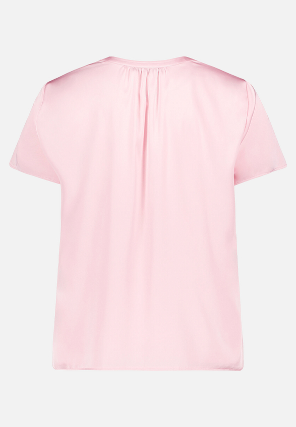 Satin-Bluse kurzarm / Rückseite