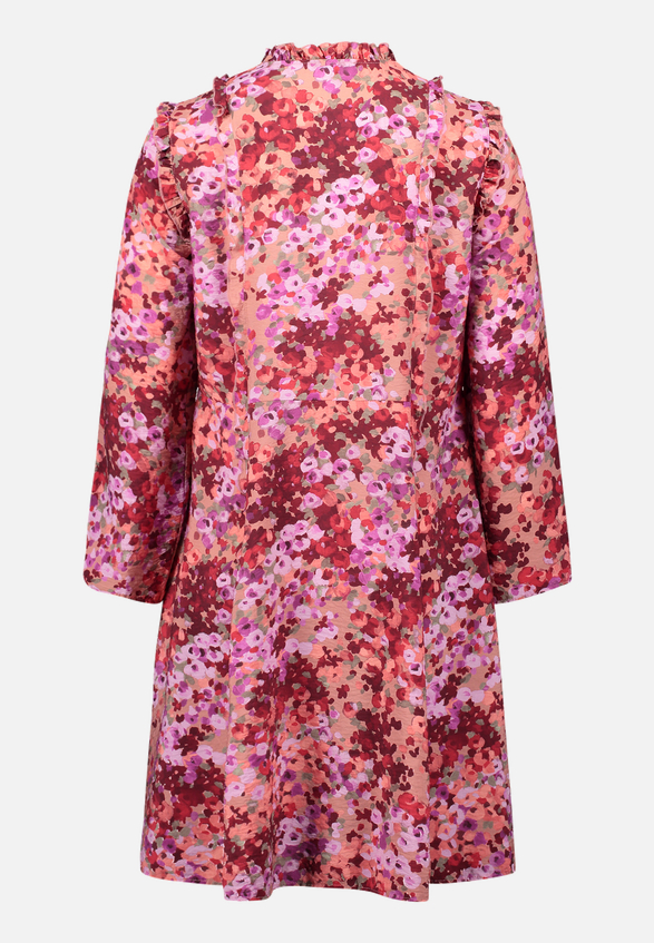 Volantkleid mit Rüschen / Rückseite