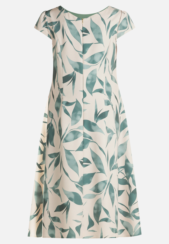 Cocktailkleid mit Aufdruck / Rückseite